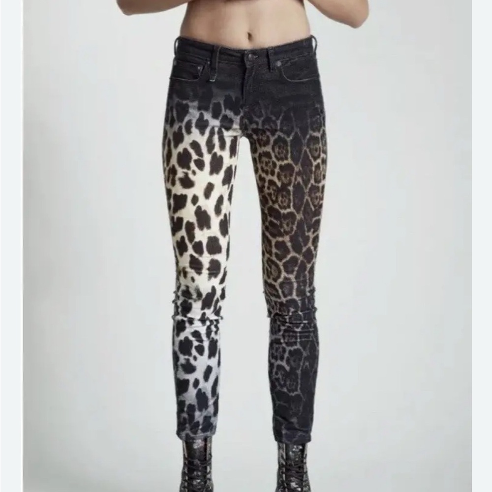 R13 Leopard Ombre jeans